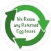84 Please Return Egg Box Stickers Labels