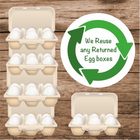84 Please Return Egg Box Stickers Labels