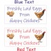 34 Egg Box Labels Freshly Laid Eggs by Happy Chickens Choice of colour