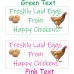 34 Egg Box Labels Freshly Laid Eggs by Happy Chickens Choice of colour