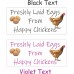 34 Egg Box Labels Freshly Laid Eggs by Happy Chickens Choice of colour