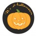 Happy Halloween Orange Striped Bags & 26 Stickers for Trick Or Treat Party