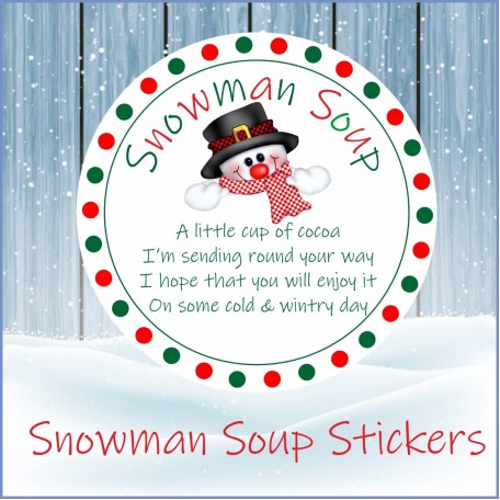 33 Snowman Soup Stickers