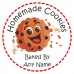Personalised Home Baking Stickers Labels Cooking Apron Design. 