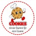 Personalised Home Baking Stickers Labels Cooking Apron Design. 