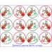 24 Christmas Advent Calendar Stickers & 24 Paper Red Bags Boys or Girls Reindeer 