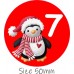 24 Penguin Advent Calendar Stickers for Boys or Girls Countdown to Christmas
