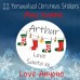 22 Personalised Christmas Stickers Ideal for Presents Labels Santa Gift Tags 