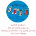 22 Personalised Christmas Stickers Ideal for Presents Labels Santa Gift Tags 