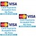 Minimum spend £3 Credit Card Mastercard Visa Payment Stickers x3 Shop Taxi ice cream van cafe