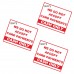 3 We Do Not Accepted Card Payment Laminated Stickers Garden Centre, Cafe, Shops