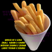 Fast food  Chip Cone   Quality Catering sticker