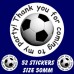 Boys football Party Stickers   52 stickers