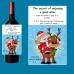 3 x Secret Santa Wine Bottle Vinyl Labels Christmas Gift Family and Friends 