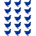 30 Decorative Vinyl Chicken Decal Stickers