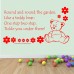 Round The Garden Nursery Rhyme Wall Sticker