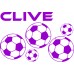 Personalised Name or Team and football vinyl wall sticker decal Boys or Girls